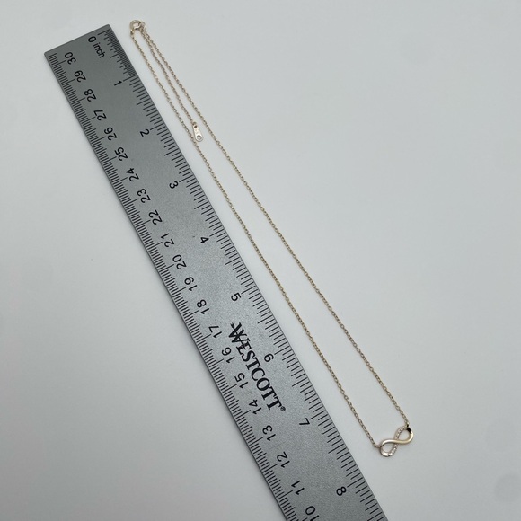 Sterling Silver 925 Infinity Gemstone Necklace - Picture 5 of 5